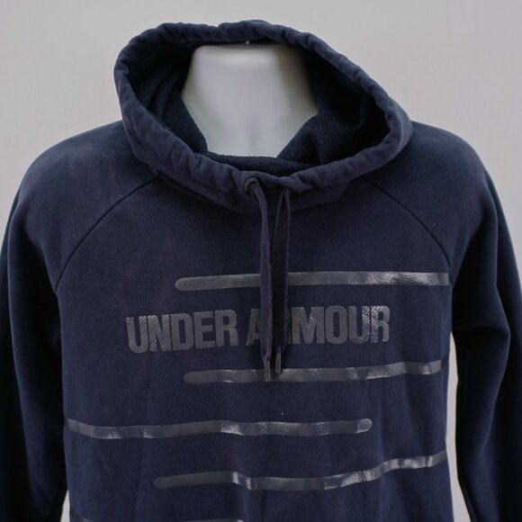 Under Armour Threadborne Black Cowl Neck Hooded Hoodie Sweater Medium - Picture 1 of 14